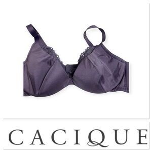 🆕 Cacique purple lace lightly lined Balconette size 44D